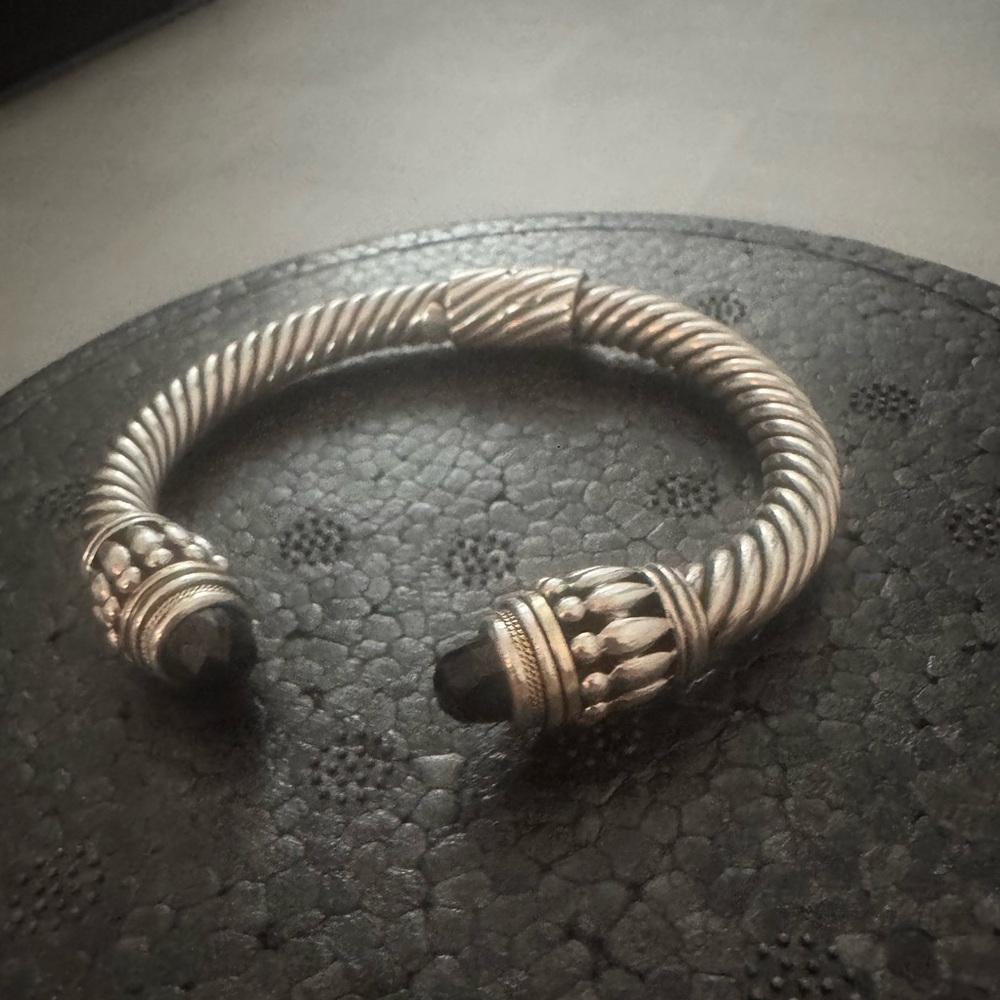 Sterling Silver Twisted Rope Bracelet stamped 925